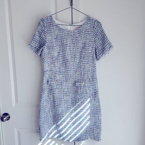 Nanette Leopore Boucle sheath mini dress with pockets. Size 10